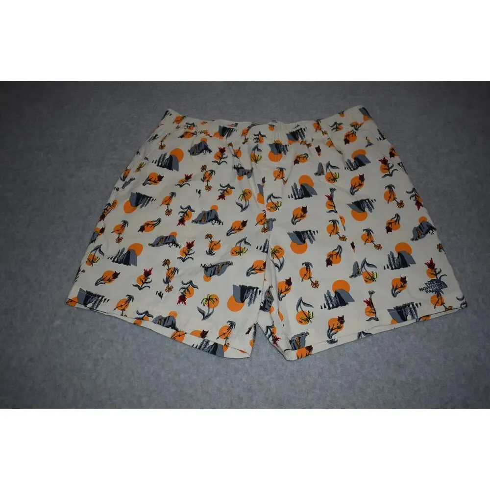 The North Face‎ Shorts Mens Size Large Stretch Swimming Camping Rose Sun Design